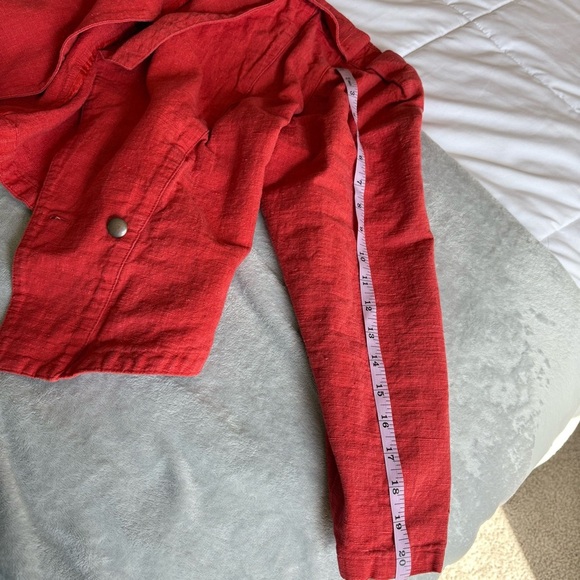 Vintage Bruestle Women’s Red Cropped Jacket - Picture 8 of 11